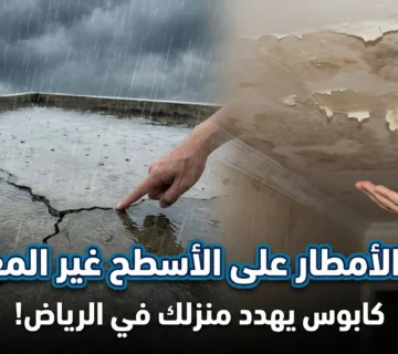 أضرار الأمطار على الأسطح غير المعزولة