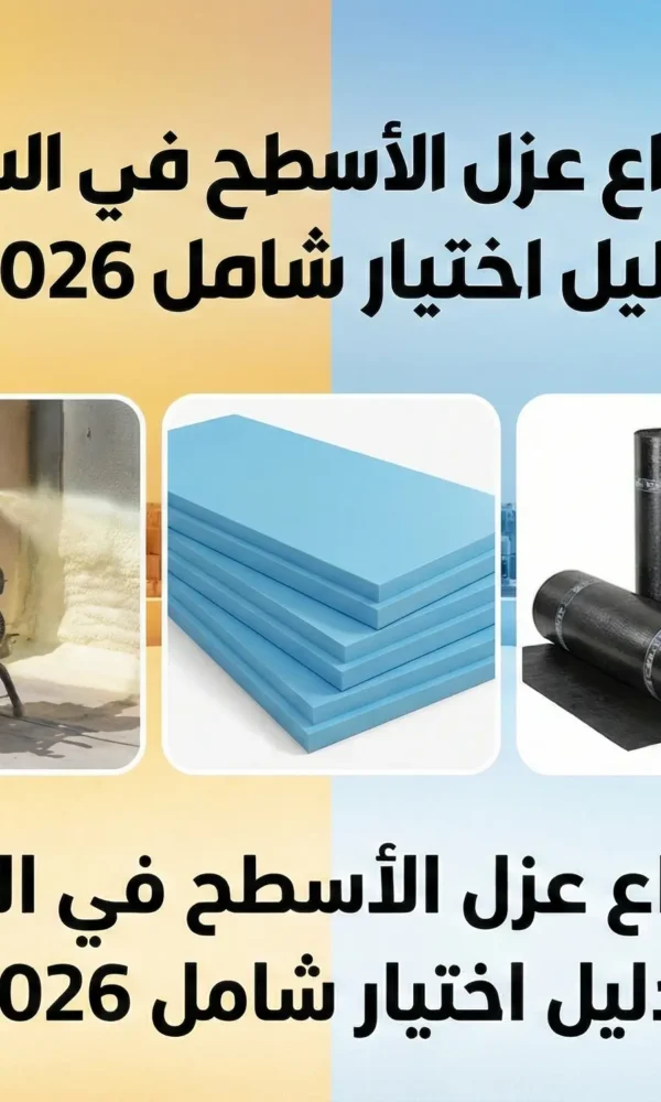 أفضل أنواع عزل الأسطح في السعودية