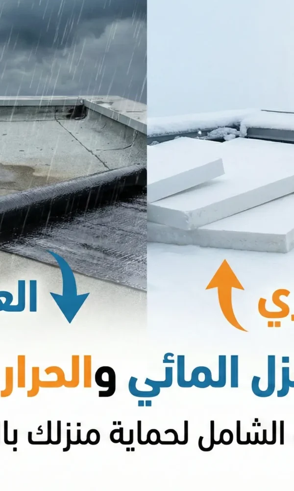 الفرق بين العزل الحراري والمائي في الشتاء