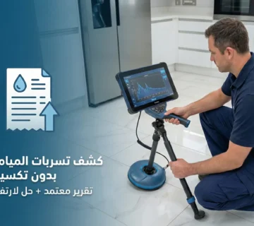 كشف تسربات المياه بالرياض