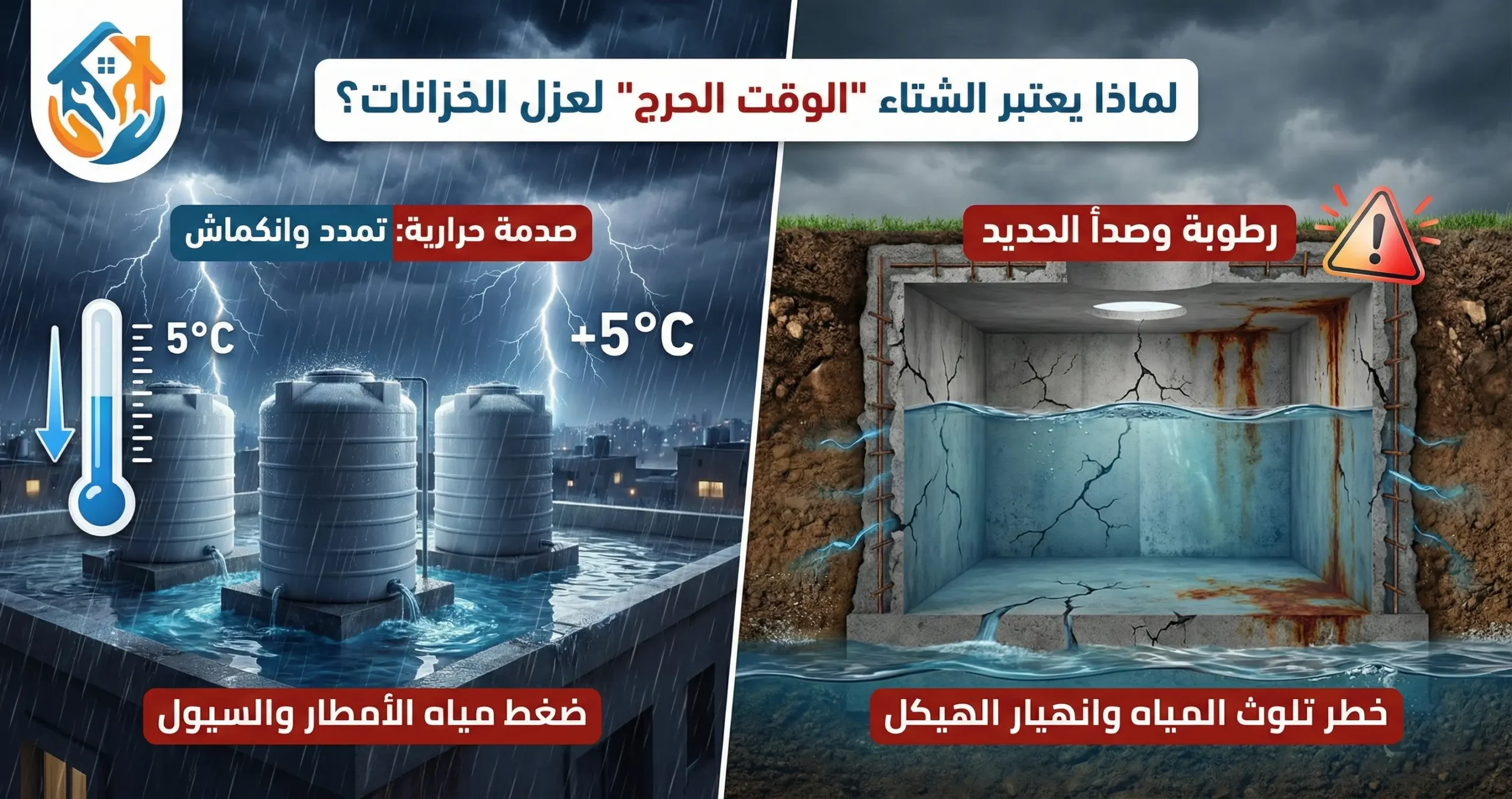 لماذا يعتبر الشتاء "الوقت الحرج" لعزل الخزانات؟