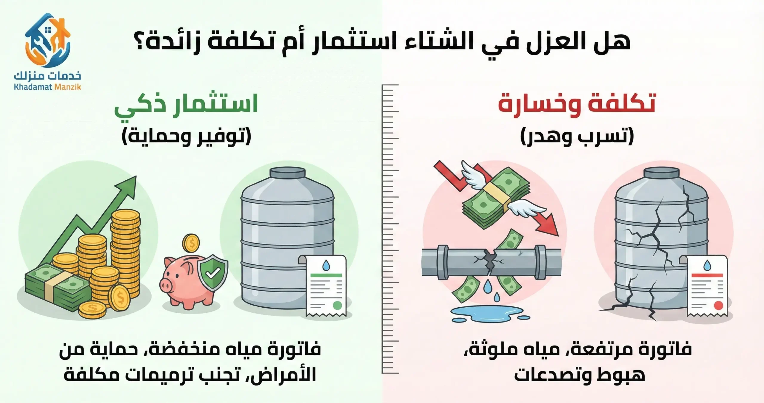 هل العزل في الشتاء استثمار أم تكلفة زائدة؟