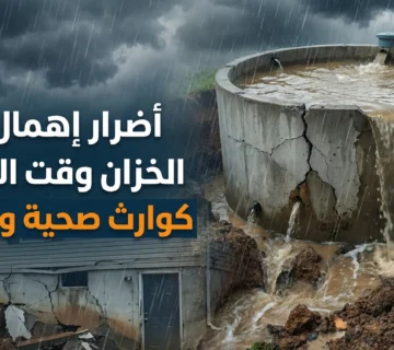 أضرار إهمال عزل الخزان وقت الأمطار