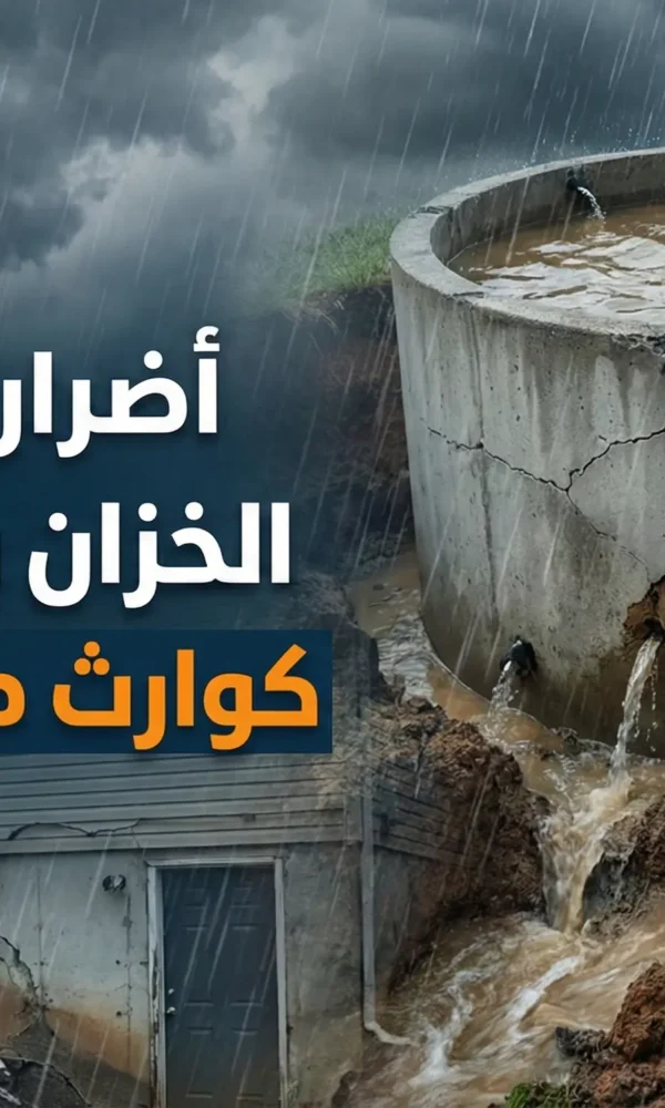 أضرار إهمال عزل الخزان وقت الأمطار