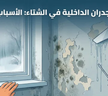 رطوبة الجدران الداخلية في الشتاء: الأسباب والعلاج