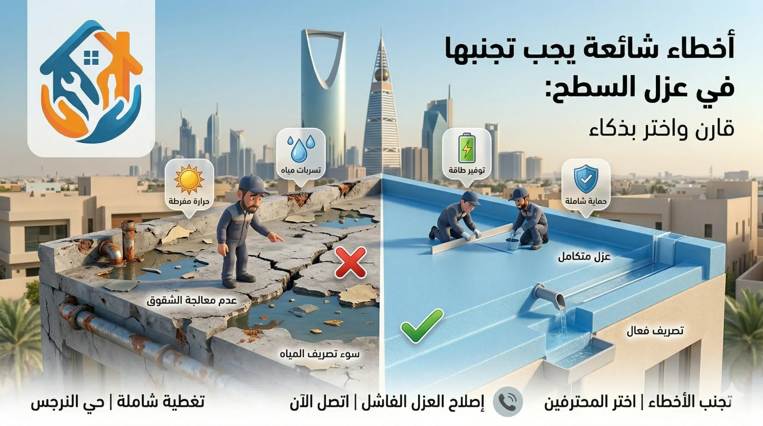 أخطاء شائعة يجب تجنبها عند قرار عزل السطح