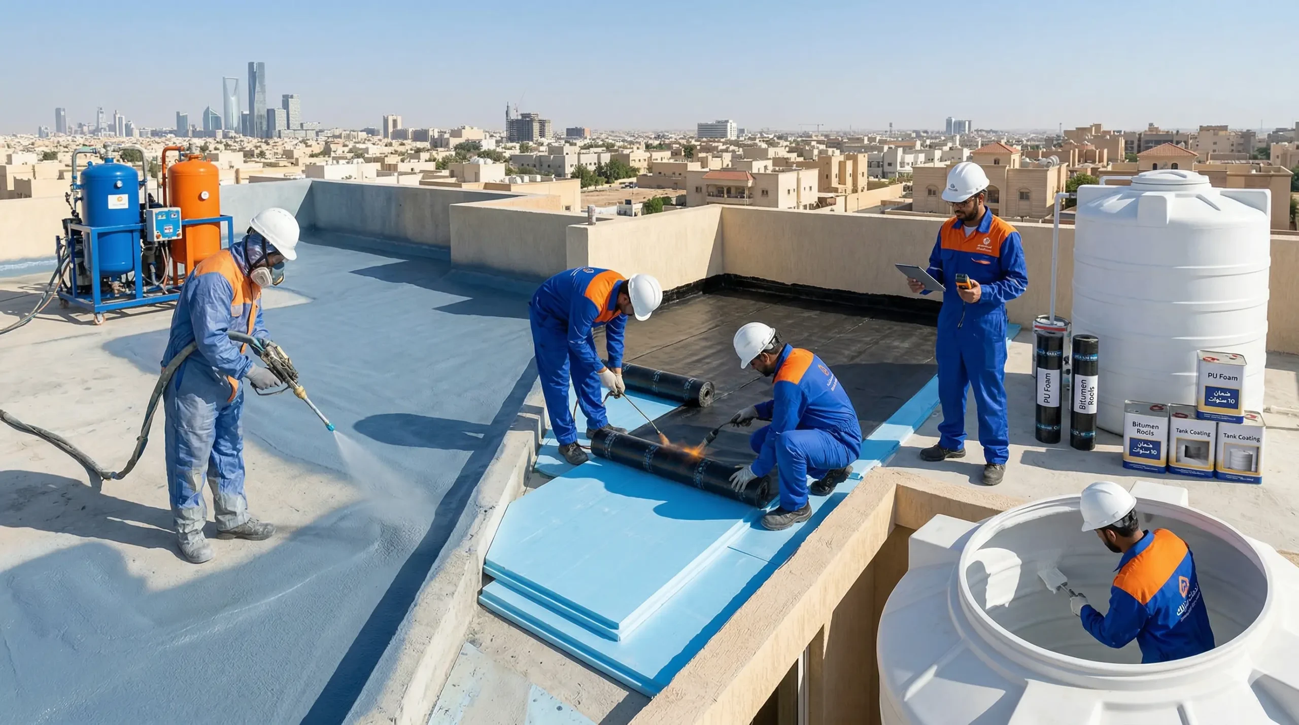  خدماتنا الاحترافية في عزل الأسطح بالرياض