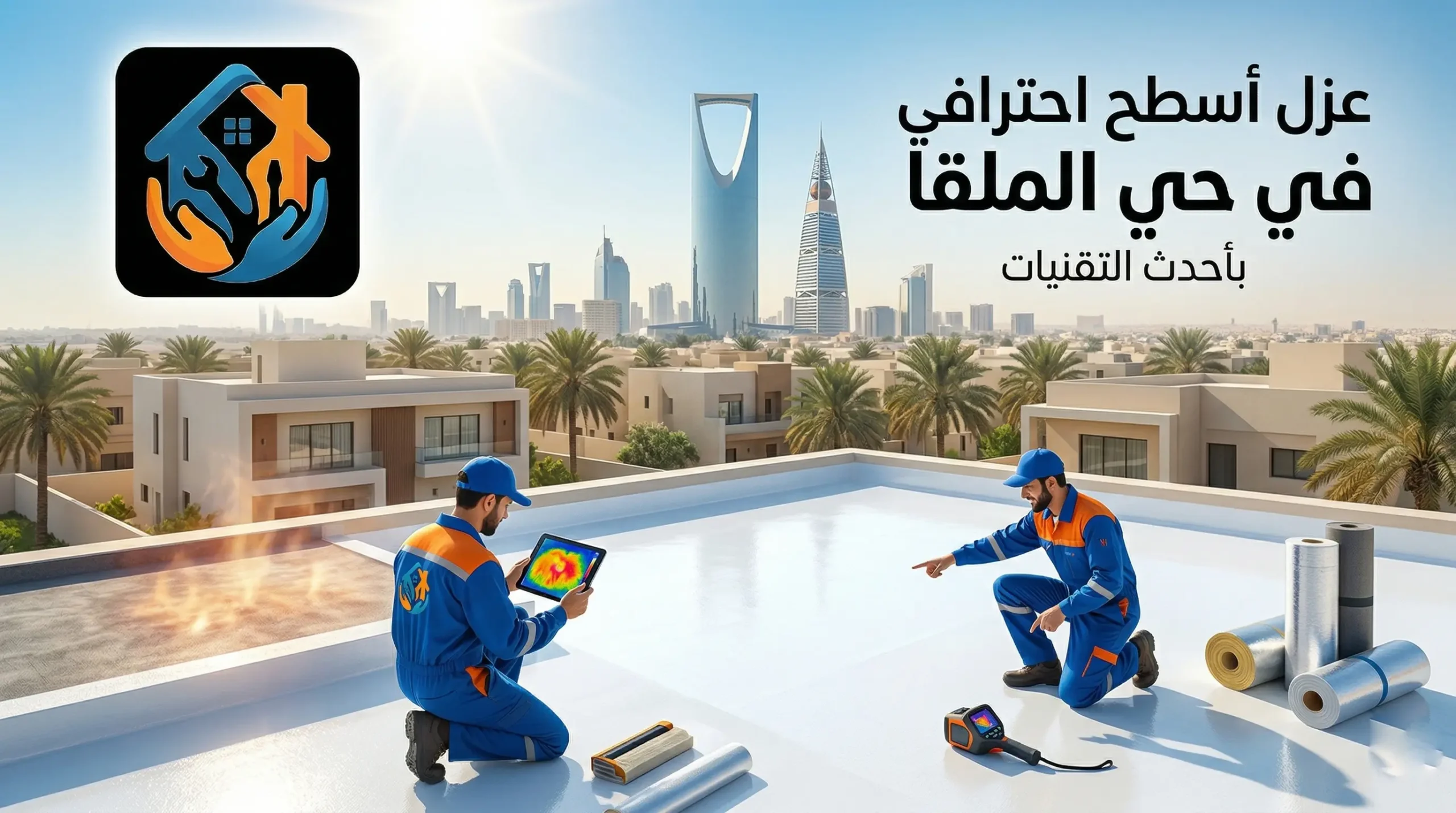عزل اسطح احترافي في حي الملقا بالرياض بأحدث التقنيات