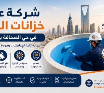 شركة عزل خزانات المياه في حي الصحافة بالرياض