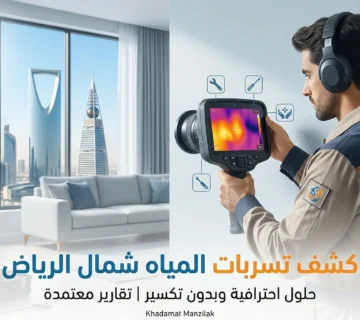 كشف تسربات المياه شمال الرياض بسرعة ودقة عالية (بدون تكسير) | خدمات منزلك